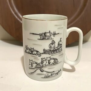 Vintage Robert Mayokok Mug Inuit Alaska Eskimo Signed 10oz